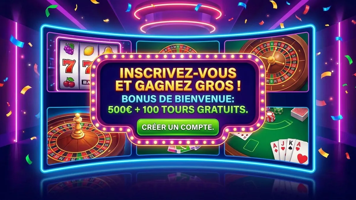 Inscription avec bonus